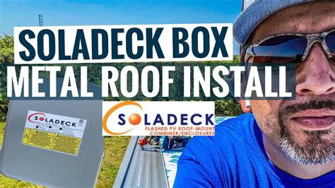 soladeck junction box installtion|soladeck standing seam roof.